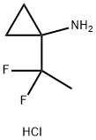 Cyclopropanamine, 1-(1,1-difluoroethyl)-, hydrochloride (1:1) Struktur