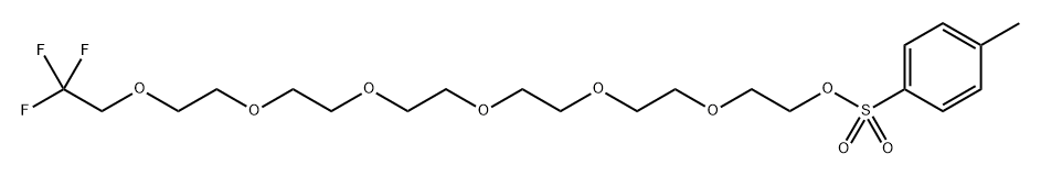 1,1,1-Trifluoroethyl-PEG7-Tos Struktur