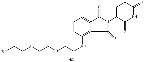 Thalidomide-NH-PEG2-C2-NH2 hydrochloride Struktur