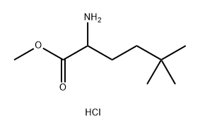 2-Amino-5,5-dimethylhexanoic acid methyl ester HCl Struktur