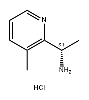 2-Pyridinemethanamine, α,3-dimethyl-, hydrochloride (1:2), (αS)- Struktur