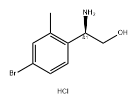 (2R)-2-AMINO-2-(4-BROMO-2-METHYLPHENYL)ETHAN-1-OL HYDROCHLORIDE Struktur