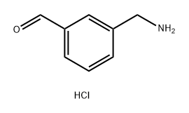 3-(Aminomethyl)benzaldehyde hydrochloride Struktur