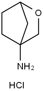 2-Oxabicyclo[2.2.1]heptan-4-amine, hydrochloride (1:1) Struktur