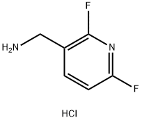 3-Pyridinemethanamine, 2,6-difluoro-, hydrochloride (1:1) Struktur