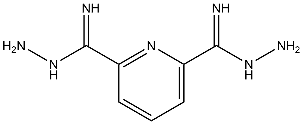 N2,N6-diaminopyridine-2,6-dicarboxamidine Struktur