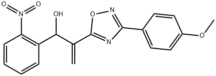 1,2,4-Oxadiazole-5-ethanol, 3-(4-methoxyphenyl)-β-methylene-α-(2-nitrophenyl)- Struktur