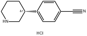 (R)-4-(piperidin-3-yl)benzonitrile hydrochloride Structure