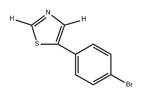 5-(4-bromophenyl)thiazole-2,4-d2 Struktur