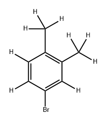 Benzene-1,2,4-d3, 3-bromo-5,6-di(methyl-d3)- Struktur