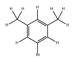 Benzene-1,3,5-d3, 2-bromo-4,6-di(methyl-d3)- Struktur