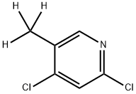 Pyridine, 2,4-dichloro-5-(methyl-d3)- Struktur