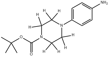 tert-butyl 4-(4-aminophenyl)piperazine-1-carboxylate-d8 Struktur