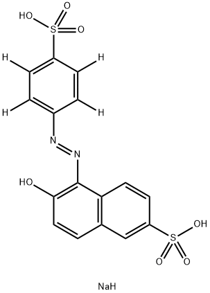 Sunset Yellow (E110) D4 (phenyl D4) Struktur