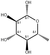 6-Deoxy-β-D-glucopyranose Struktur