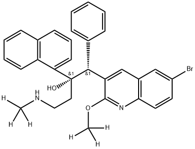 N-Desmethylbedaquiline-d6 Struktur