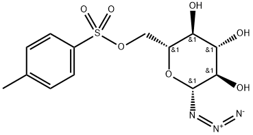 6-O-Tosyl-β-D-glucopyranosyl azide Struktur