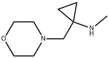 N-methyl-1-(morpholinomethyl)cyclopropan-1-amine Struktur