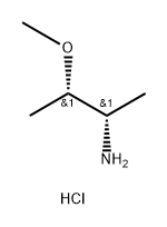 2-Butanamine, 3-methoxy-, hydrochloride (1:1), (2S,3S)- Struktur