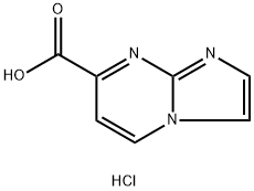 Imidazo[1,2-a]pyrimidine-7-carboxylic acid, hydrochloride (1:1) Struktur