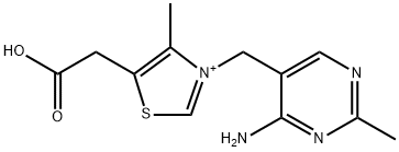 Thiazolium, 3-[(4-amino-2-methyl-5-pyrimidinyl)methyl]-5-(carboxymethyl)-4-methyl- Struktur