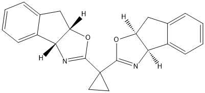 (3aR,3'aR,8aS,8'a'S)-2,2'-cyclopropylidenebis[3a,8a-dihydro-8H-Indeno[1,2-d]oxazole Struktur