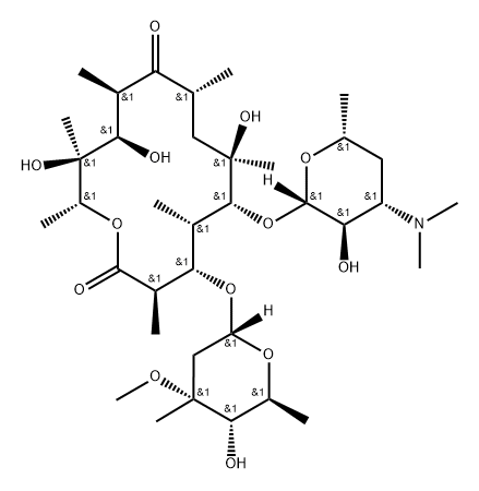 Erythromycin, 13-deethyl-13-methyl- Struktur