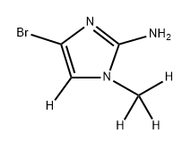 4-bromo-1-(methyl-d3)-1H-imidazol-5-d-2-amine Struktur