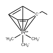 (Trimethyl)ethylcyclopentadienylplatinum(IV) (99.999%-Pt) PURATREM Struktur