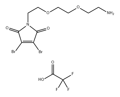 3,4-Dibromo-Mal-PEG2-Amine TFA salt Struktur