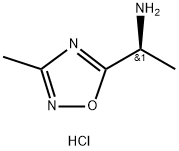 (S)-1-(3-methyl-1,2,4-oxadiazol-5-yl)ethan-1-amine hydrochloride Struktur