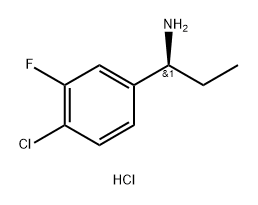 (S)-1-(4-chloro-3-fluorophenyl)propan-1-amine Struktur