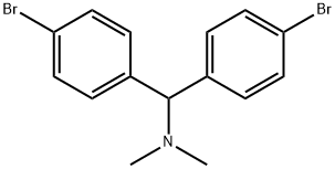 1,1-bis(4-bromophenyl)-N,N-dimethylmethanamine Struktur