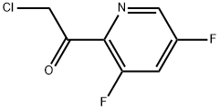 2-chloro-1-(3,5-difluoropyridin-2-yl)ethan-1-one Struktur