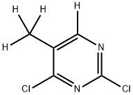 Pyrimidine-4-d, 2,6-dichloro-5-(methyl-d3)- Struktur