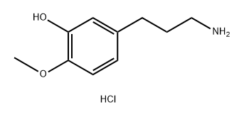 Phenol, 5-(3-aminopropyl)-2-methoxy-, hydrochloride (1:1) Struktur