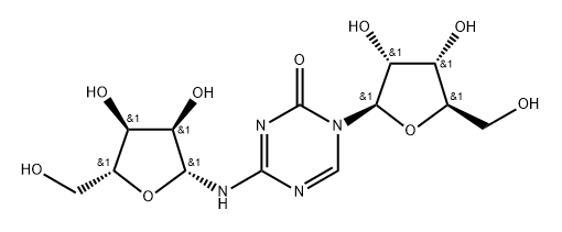 5-Azacytosine Dipentose Struktur