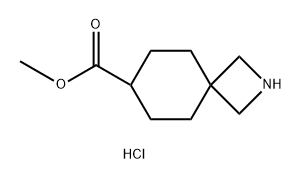 2-Azaspiro[3.5]nonane-7-carboxylic acid, methyl ester, hydrochloride (1:1) Struktur