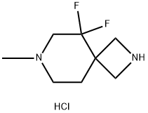 2,7-Diazaspiro[3.5]nonane, 5,5-difluoro-7-methyl-, hydrochloride (1:2) Struktur