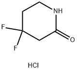 4,4-difluoropiperidin-2-one hydrochloride Struktur