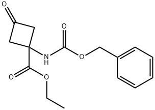 ethyl 1-(benzyloxycarbonylamino)-3-oxo-cyclobutanecarboxylate Struktur