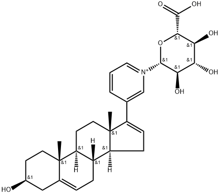 Abiraterone-N-beta-D-Glucuronide Struktur