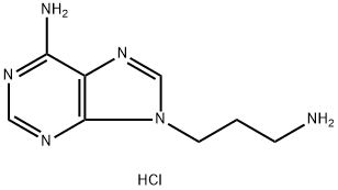 9H-Purine-9-propanamine,6-amino-, hydrochloride (1:2) Struktur