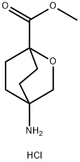 methyl
4-amino-2-oxabicyclo[2.2.2]octane-1-carboxylate
hydrochloride Struktur