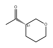 1-[(3S)-tetrahydropyran-3-yl]ethanone Struktur