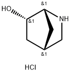 endo-2-azabicyclo[2.2.1]heptan-6-ol hydrochloride Struktur