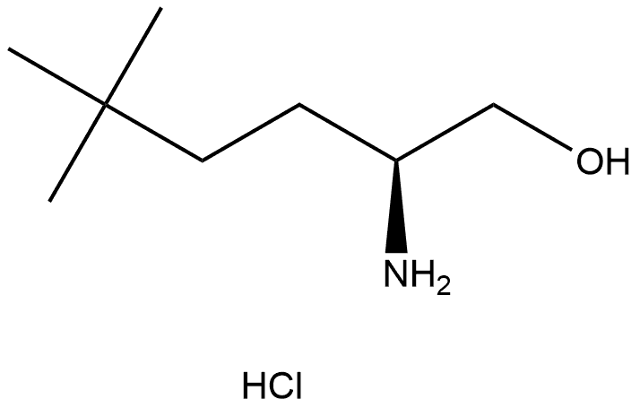 (S)-2-amino-5,5-dimethylhexan-1-ol hydrochloride Struktur