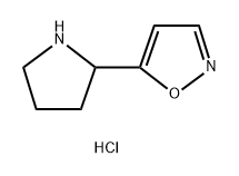 Isoxazole, 5-(2-pyrrolidinyl)-, hydrochloride (1:1) Struktur