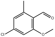 4-chloro-2-methoxy-6-methylbenzaldehyde Struktur