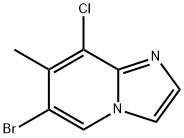 6-Bromo-8-chloro-7-methyl-imidazo[1,2-a]pyridine Struktur